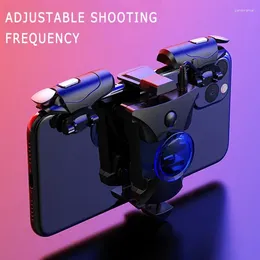 Game Controllers Shooting Joysticks Fire Button For Mobile Phone Gaming Gamepad Abs Controller Durable Pubg Wireless Handle 5v Alloy