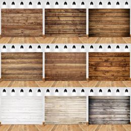 Party Decoration Rural Style Wooden Boards Pet Product Pography Backdrop Brown White Wall Baby Shower Birthday Wedding Deco Background