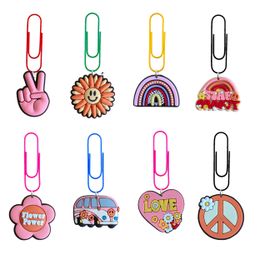 Christmas Decorations Theme Of Peace 2 16 Cartoon Paper Clips Cute For Office Book Markers Novelty Marker Kids Sile Paperclip Planner Ot0Jt