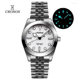 Wristwatches Cronos BB39 NH35 Automatic Mechanical Dive Watch 5 Links Snowflake Hands Sapphire Waterproof 20Bar BGW-9 Luminous Watches