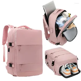 Backpack Large Capacity Multi-Function Women's Travel Bag Suitcase USB Charging School Bags Woman Luggage Lightweight Bagpacks