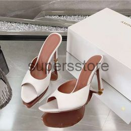 The Best Amina Muaddi Slippers Designer Shoes Fashion Satin High Heel Sandals Casual Women Square Toe Open Toe Sexy Party Banquet Shoe Classic scuffs
