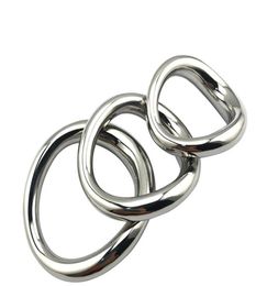 Metal Stainless Steel Cockrings Scrotum Pendant Curved Ring Penis Weight Delay Rings Bdsm Bondage Sexual Toys Adult Games7791957