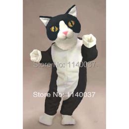 Mascot di gatto in bianco e nero kit tema personalizzati kit carnivali carnival costume da fantasia vestito mascotte costumi