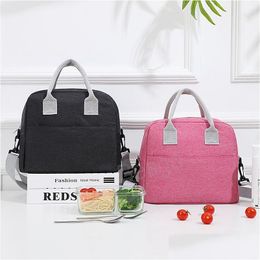 Lunch Boxes Bags Portable Box Bag Oxford Cloth Insation School Food Storage Bags Thicken Waterproof Bento Boxes Dinner Tote Cooler H Dhays