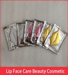 Pink White Gold Lip Mask Pads Lips Balm Moisture Essence Crystal Collagen Patch Pad Face Care Beauty Cosmetic4116127