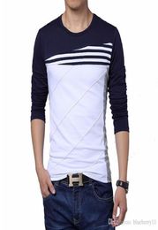 Men039s TShirts Fashion Brand ONeck Trend Long Sleeve T Shirts Men Slim Fit Cotton Highquality Casual TShirt3665980