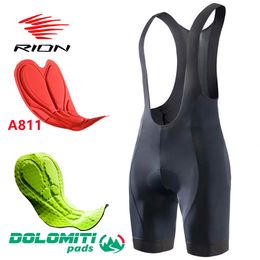 RION High Quality Classic Men Cycling Bib Shorts Bicycle Culotte Ciclismo Bike Pants Pad MTB Clothing Bretelle Braces Dolomiti 240520