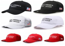 Trump Hat Embroidery Make America Great Again Hat MAGA Flag USA Election Supplies s Soild Color Sports Outdoor Sun Hats LJJP3987665767