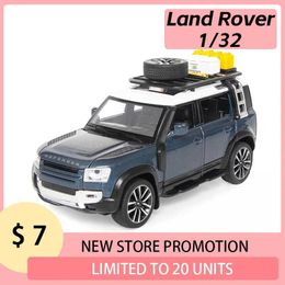 Diecast Model Cars 1 32 Land Rover Guard Off-road Car Toy Boy Diecast Metal Vehicle One Piece Hot Wheels Fast and Furious Premium Collection Y2405206683