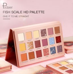 Pudaier 18 Colour Makeup Pigmented Eyeshadow Palletes Colourful Nude Waterproof Glitter Smoky Eye Shadow 18Color Make Up Palette3209862