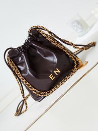 Chanells Designer Bag Crossbody Bag Chanelles Handbag Luxury Brand Bucket Bag 20Cm Mini Small Garbage Bag Chain Vintage Bag Fashionable Shoulder Bag Handbag 679