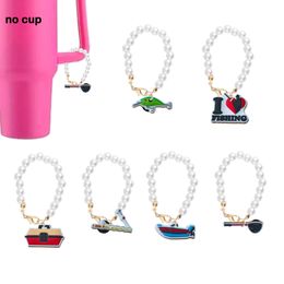 Hair Accessories Fishing Tools 2 Pearl Chain With Charm Personalized Handle For Cup Shaped Charms Tumbler Drop Delivery Otvn2