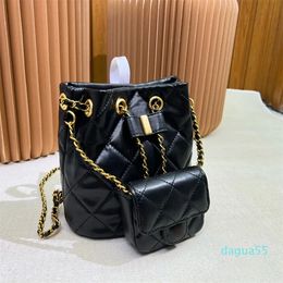 Handtasche Umhängetaschen Fashion Composite Lady Clutch Tote Tasche Weibliche Münze Geldbörse Brieftasche stilvoller Diamantgitterketten -Rucksack -Beutel Weibliche Eimer