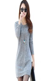 Woman Clothing Women Dresses Sweaters Women Dress Pullovers New Winter Warm Long Knitted Sweater Knitwear Tunics Plus Size7508423