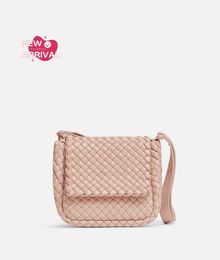 Designer Womens Bag Mini Cobble Shoulder Bag BotegaVeneta Mini padded Intreccio leather shoulder bag Lotus