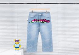 22ss Mens women designer pants denim Jacquard letter Spring summer Men Pant Casual letters Trousers blue SXL5091962