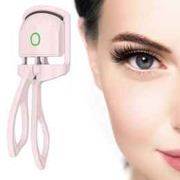 Eyelash Curler Portable Electric Heated Comb Eye Lash Perm Long Lasting Eyelashes Curls Thermal Eyelash Curler Makeup Tool 240518