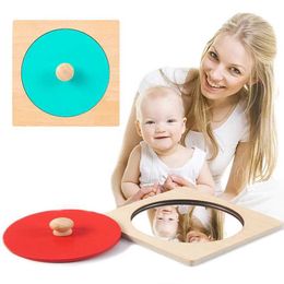 Aircraft Modle Montessori mirror puzzle busy board wooden toy early childhood education sensory toy preschool teaching AIDS gift s2452022