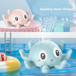Baby light bathtub toy octopus water slide swimming pool toy baby water slide swimming pool toy 240517