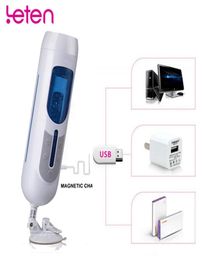 Leten A380 Teles ic Dildo Automatic Male Piston Masturbator Electric Male Masturbation Devices Retractable Pocket Pussy J1905194569779