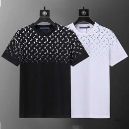 Designer Classic Mens T-shirt T Shirt 3D Letters Printed Male Female T-shirts Shirts Cotton Casual Short Sleeve Streetwear Tops Tees for Mens Women s Black White MFB0