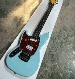Guitar Factory Left Hand Light Blue 6-String Electric Guitar Redwood Fretboard SH Pickups Maple Neck Customization WX
