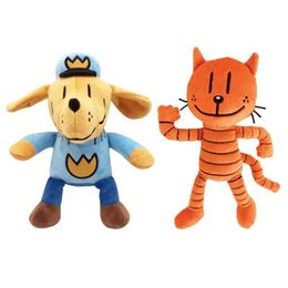 Stuffed Plush Animals A set of 2 plush toys for dogs pets cats dogs stuffed animals cartoon plush character pillows childrens birthday gifts d240520