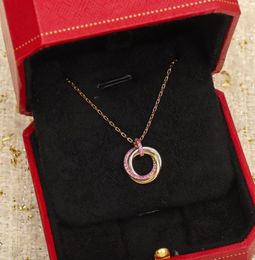 Necklace Designers luxurys necklaces solid colour diamond set Smiling faces design jewelry casual style Christmas gift jewelrys te2633867