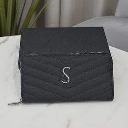 Color Womens CASSANDRE With Travel Wallets Long Caviar Genuine Leather Handbag original Designers Luxurys MATELASSE Solid Zippy Wallet box P
