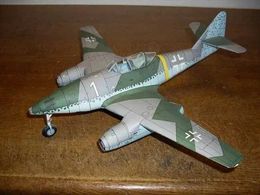 Aircraft Modle 1 33 Scale Messerschmite Me-262 A-1a Schwalbe DIY Handmade Paper Model Kit Puzzle Handmade Toy DIY s2452089