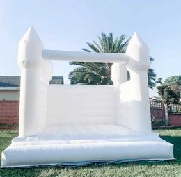 Inflatable Bouncers 13x13ft 4x4m outdoor Inflatable Wedding Bouncer white Bounce House Birthday party Jumper Bouncy Castle