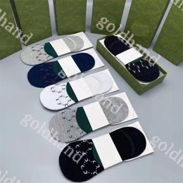 Fashion Mens Ankle Socks Luxury Letter Printed Sock Designer Breathable Pure Cotton Sock
