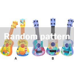 Guitar Childrens small guitar music toy mini early education small guitar lightweight party supplies adjustable childrens holiday gifts WX