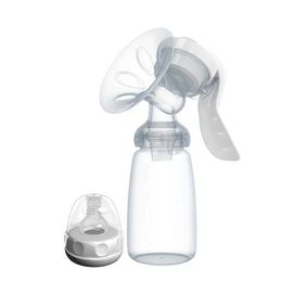 Breastpumps Manual breast pump powerful baby pacifier suction 150ml feeding milk bottle breast pump bottle suction T0099 WX