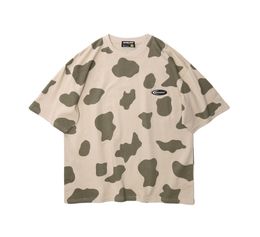 EBaihui 2021 Men039s Printed T shirts Harajuku Fun Cow Print Tshirt Summer New Loose Japanese Fashion Brand Solid Color Shor3974543