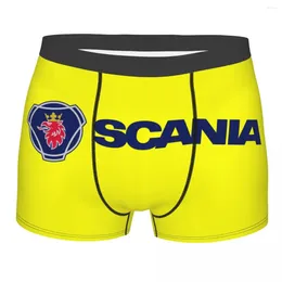 Underpants Custom Swedish Saabs Scanias Underwear Men Stretch Automobile Trucks Car Boxer Briefs Shorts Panties Soft For Male