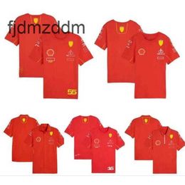 2024 New F1 Racing T-shirt Summer Team Polo Shirt Same Customised