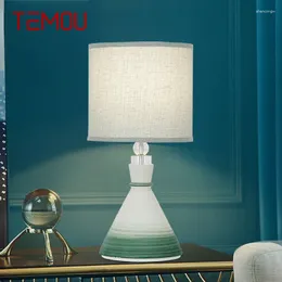 Table Lamps TEMOU Nordic Lamp LED Creative Ceramics Desk Lighting Modern Decor For Home Living Room Bedroom Bedside