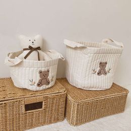 2022 New Diaper Nappy Caddy Baby Items Toy Storage for Newborn Crib Organiser Bedding Cotton Embroidery Mommy Bag Bebe
