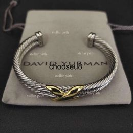 Designer Jewellery Bangle David Yurma X 7MM Bracelet for Women High Quality Mens Bracelet Designer Station Cable Cross Collection bracelet designer Festival Gift 234