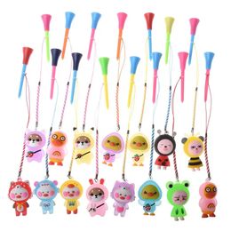 night sports super bright LED golf tee Golf Rubber Band Glitter Tee with cartoon pattern with handmade rope to prevent loss of 240518