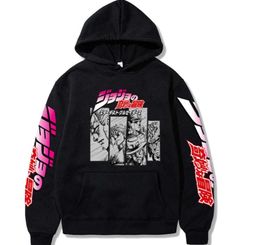 2020 Harajuku JoJo Bizarre Adventure Hoodie Japanese Anime Menwomen Funny Sweatshirt Cartoon Hip Hop Vintage Clothes Male Hoode X1450950