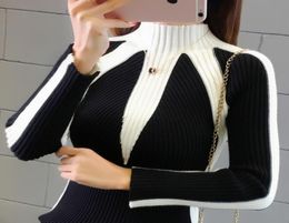 Winter Sweaters Women 2017 Fashion Jumpers Korean hit Colour Pullovers Knitting Pullovers Thick Christmas Sweater pull femme7389837