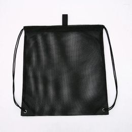 Storage Bags Outdoor Portable Multifunctional Basketball Pull Rope Bundle Pocket Shoulder Backpack Drawstring Mesh Bag