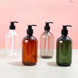 Liquid Soap Dispenser 500ml Shampoo Bottle Lotion Press Pump Wash Plastic Bottles Shower Bathroom Supplies