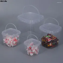 Storage Bottles 1PCS 280ML/500ML/1L/2L Empty Plastic Bucket With Lid Airtight For Bulk Food PP Jars Clear Container