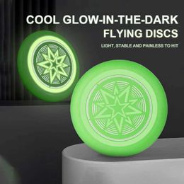 LED Toys Luminous Flying Discs Safe Soft Kids can be circular parents and children playing kindergarten hand thrown flying stick toys outdoor sports S2452011