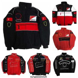 Motorcycle Apparel F1 Forma One Racing Jacket Autumn and Winter Fl Embroidered Cotton Clothing Spot Sales Drop Delivery Mobiles Dhmdc