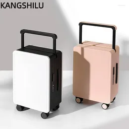 Suitcases Wide Trolley Fashion 20-inch Boarding Case Wear-resistant 24-inch Mute Good-looking Luggage